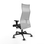 Piqueras y Crespo Chaise de Bureau Albacete Gris foncé et Blanc