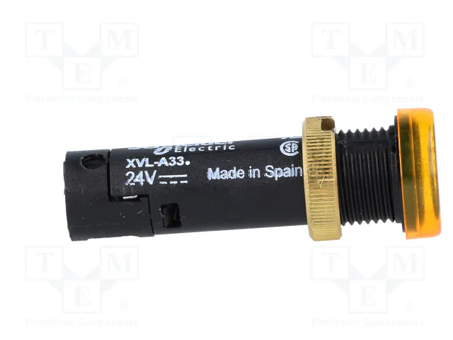 SCHNEIDER ELECTRIC Lampe LED plate jaune 24VDC Ø12mm IP40