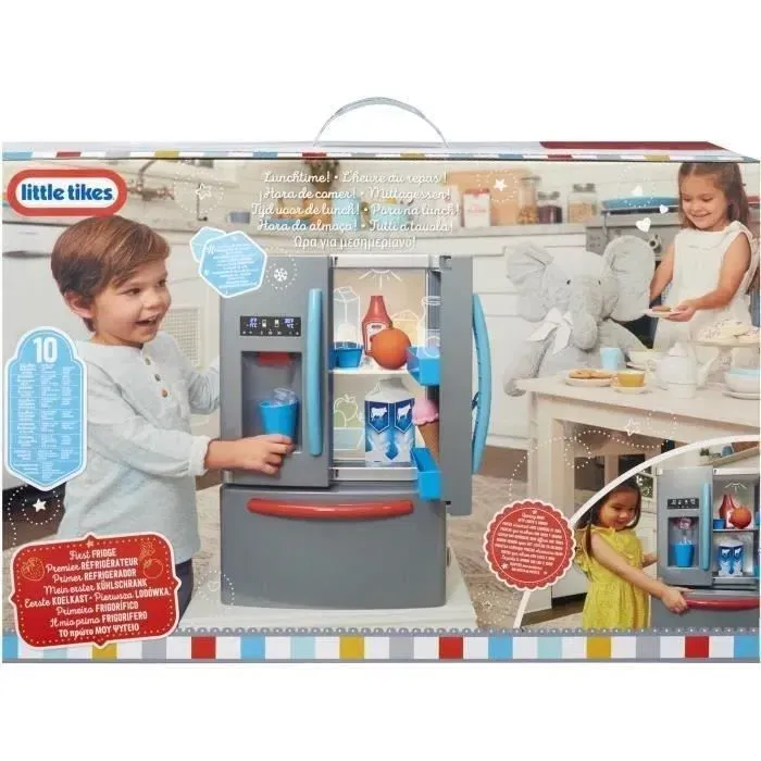 Little Tikes Mon 1er Frigo Jeu d'Imitation pour Enfant avec Distributeur de Glaçons Réaliste, Lumières et Sons - Dès 18 Mois