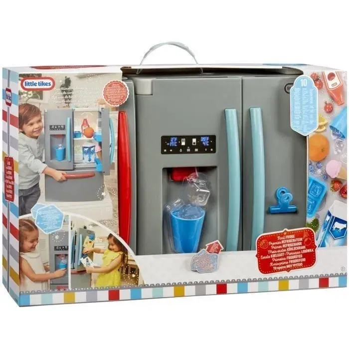 Little Tikes Mon 1er Frigo Jeu d'Imitation pour Enfant avec Distributeur de Glaçons Réaliste, Lumières et Sons - Dès 18 Mois