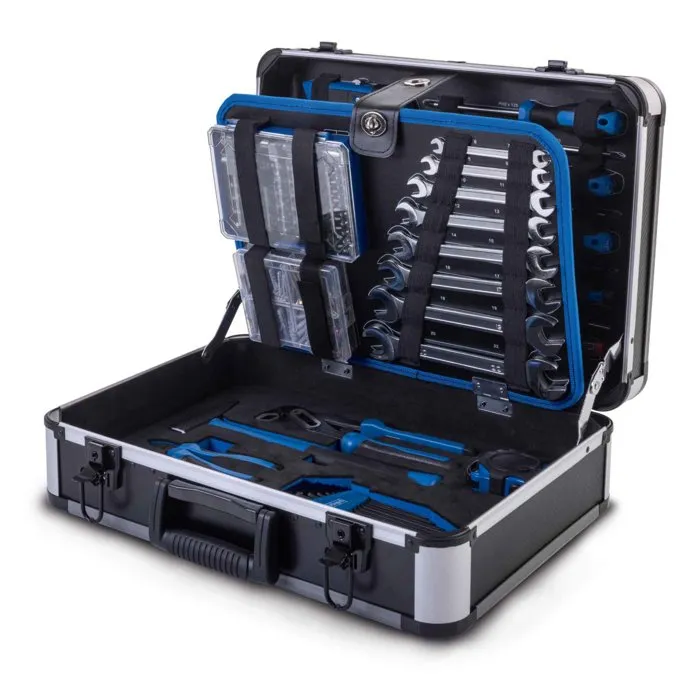 SCHEPPACH Mallette à outils TB220 - 235 pièces en acier chrome vanadium, mallette en aluminium SCHEPPACH Mallette à outils TB220 - 235 pièces en acier chrome vanadium, mallette en aluminium