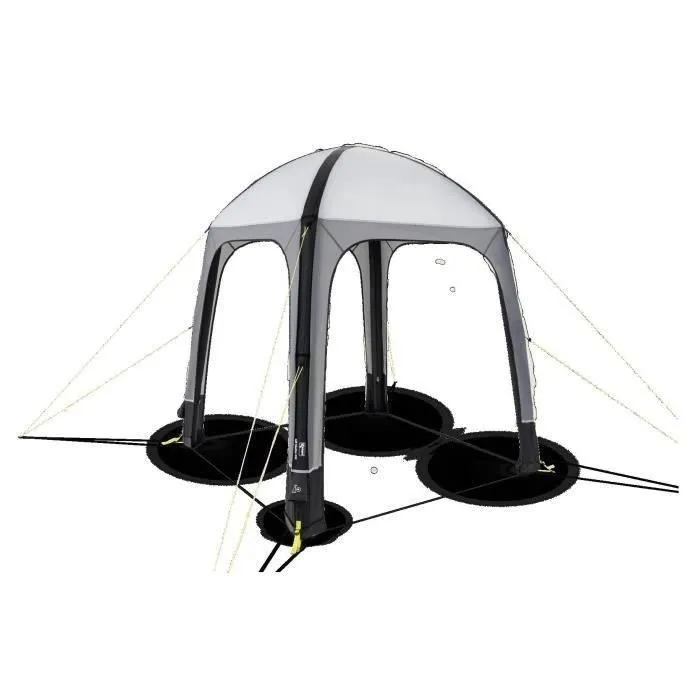 Kampa - AIR Shelter 200 - Abri de jardin gonflable - 2 x 2 m - Gris et noir