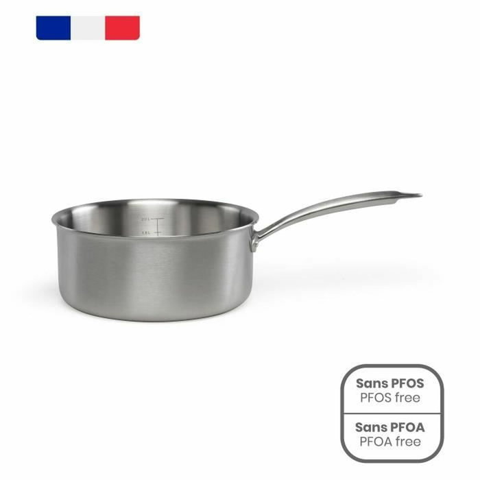 Livoo Casserole Brigade 20 cm en acier inoxydable Triply Livoo Casserole Brigade 20 cm en acier inoxydable Triply