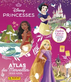 Panini - Album Disney Princess 2025 avec 48 pages, 192 stickers et poster - Jeu de collection pour enfants