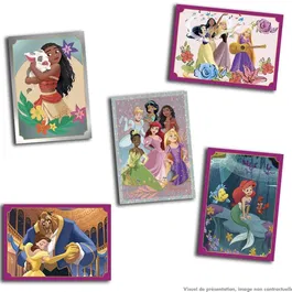 Panini - Album Disney Princess 2025 avec 48 pages, 192 stickers et poster - Jeu de collection pour enfants