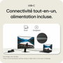LG 24U421A-B Écran PC incurvé 23,8'' Full HD 100Hz