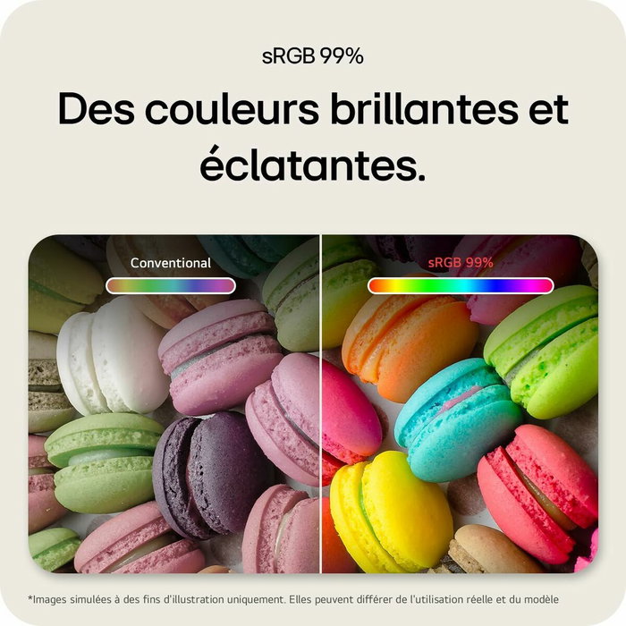 LG 24U421A-B Écran PC incurvé 23,8'' Full HD 100Hz