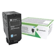 Lexmark Toner 84C2HCE Cartouche d'encre cyan haute capacité pour imprimante laser