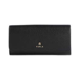 FURLA Porte-monnaie FURLA Camelia en cuir noir, Taille Unique