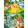 RAVENSBURGER Puzzle Pokémon 48 pièces - 2 puzzles de 24 pièces chacun, dimensions 19 x 14 cm