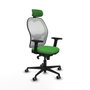 Piqueras y Crespo Chaise de Bureau Jorquera 2D036G2 Vert avec Appui-tête