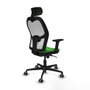 Piqueras y Crespo Chaise de Bureau Jorquera 2D036G2 Vert avec Appui-tête