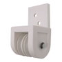 Poulie de pergola Micel TLD19 Nylon 4,3 x 4,2 x 7,8 cm Frontal Blanc
