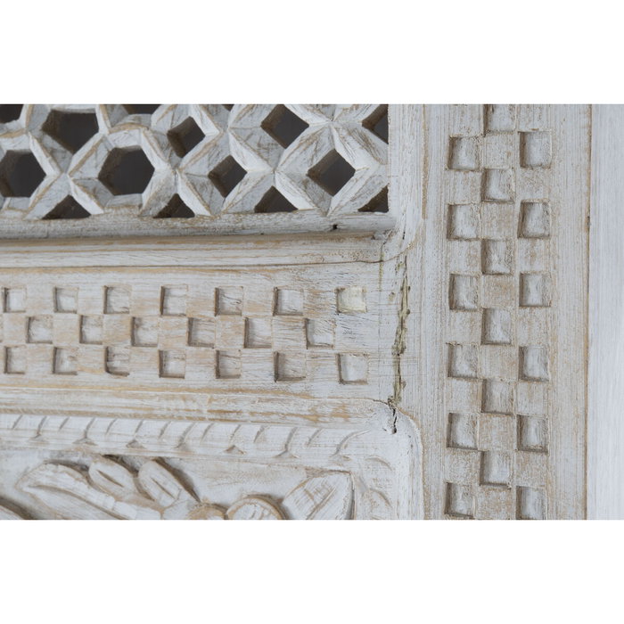 Étagère Home ESPRIT Blanc Bois de manguier Bois MDF 180 x 40 x 200 cm