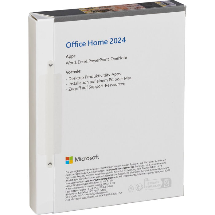 Microsoft Office Home 2024 Edition Famille pour un appareil