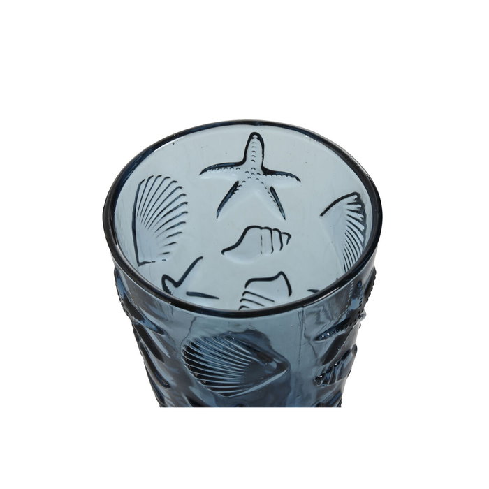 Set de Verres Home ESPRIT Bleu Verre 345 ml (6 Unités) Set de Verres Home ESPRIT Bleu Verre 345 ml (6 Unités)