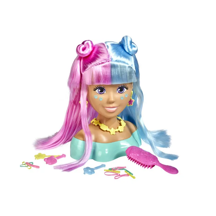 Simba.Dickie.Group Tête à Coiffer Mia Kawaii Hi - Cheveux Bicolores Longs Simba.Dickie.Group Tête à Coiffer Mia Kawaii Hi - Cheveux Bicolores Longs