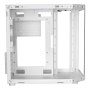 Mars Gaming MC3TLITEW Boîtier PC Semi-Tour Blanche, Panneaux Verre Trempé 270°, Compatible ATX/M-ATX, jusqu'à 9 Ventilateurs