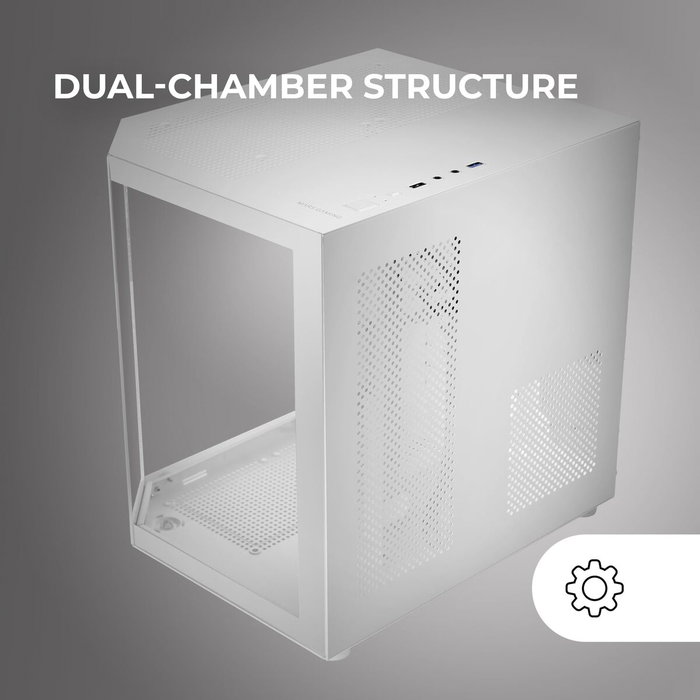 Boîtier ATX semi-tour Mars Gaming MC3TLITEW Blanc Boîtier ATX semi-tour Mars Gaming MC3TLITEW Blanc