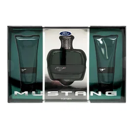 Ford Set Mustang Green Eau De Toilette, Baume Après-Rasage et Gel Douche
