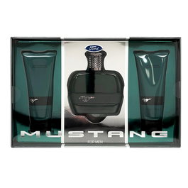 Ford Coffret Mustang Green Homme : Eau de Toilette 100 ml + Après-rasage Hydratant 100 ml + Gel Douche Hydratant Tous Types de Peau 100 ml