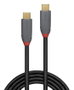 Lindy Câble USB 3.2 Gen 2x2 Type-C vers Type-C, 20 Gbit/s, 100W PD, Anthra Line, 1 mètre, Câble professionnel pour données et charge