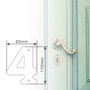 GSC Evolution Numéro de porte 4 en acier inoxydable doré
