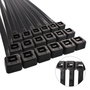 WOLFPACK LINEA PROFESIONAL Colliers de serrage en nylon noir 4,5 x 280 mm, 100 unités