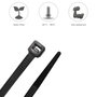 WOLFPACK LINEA PROFESIONAL Colliers de serrage en nylon noir 4,5 x 280 mm, 100 unités