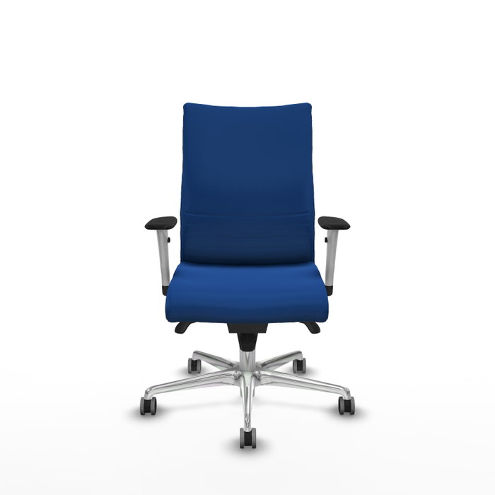 Piqueras Y Crespo Albacete Confidente - Chaise de Bureau Bleue avec Mécanisme Synchrone et Base Aluminium Piqueras Y Crespo Albacete Confidente - Chaise de Bureau Bleue avec Mécanisme Synchrone et Base Aluminium