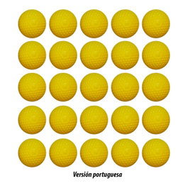 NERF Pack de recharge de 25 balles de mousse Rival