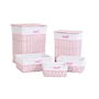 Panier à linge DKD Home Decor Rose osier Enfant 44 x 34 x 56 cm 5 Pièces