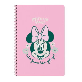 Reliure à anneaux Minnie Mouse Minty Rose A4 21.5 x 31 x 1 cm