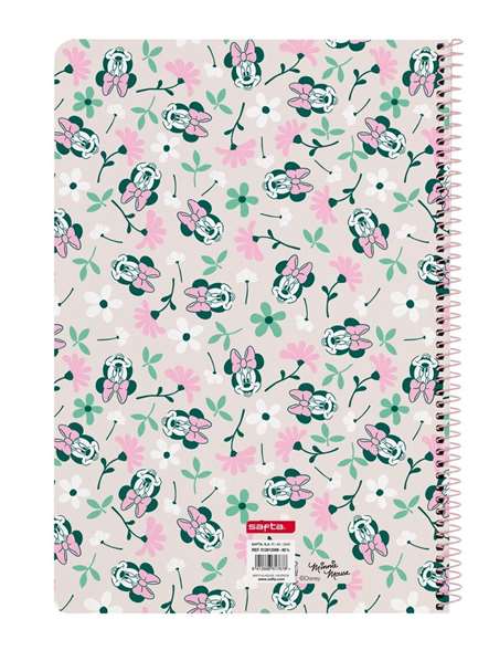Safta Cahier Folio 80 pages Couverture Dure Minnie Mouse Minty 21,5x31 cm Safta Cahier Folio 80 pages Couverture Dure Minnie Mouse Minty 21,5x31 cm