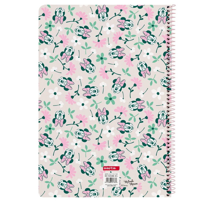 Safta Reliure à anneaux Minnie Mouse Minty Rose A4