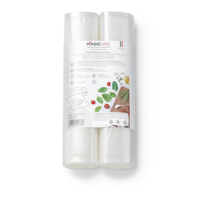 MagicVac Rouleaux de film de mise sous vide MagicVac 2 ANP 30 cm x 6 m (lot de 2) MagicVac Rouleaux de film de mise sous vide MagicVac 2 ANP 30 cm x 6 m (lot de 2)