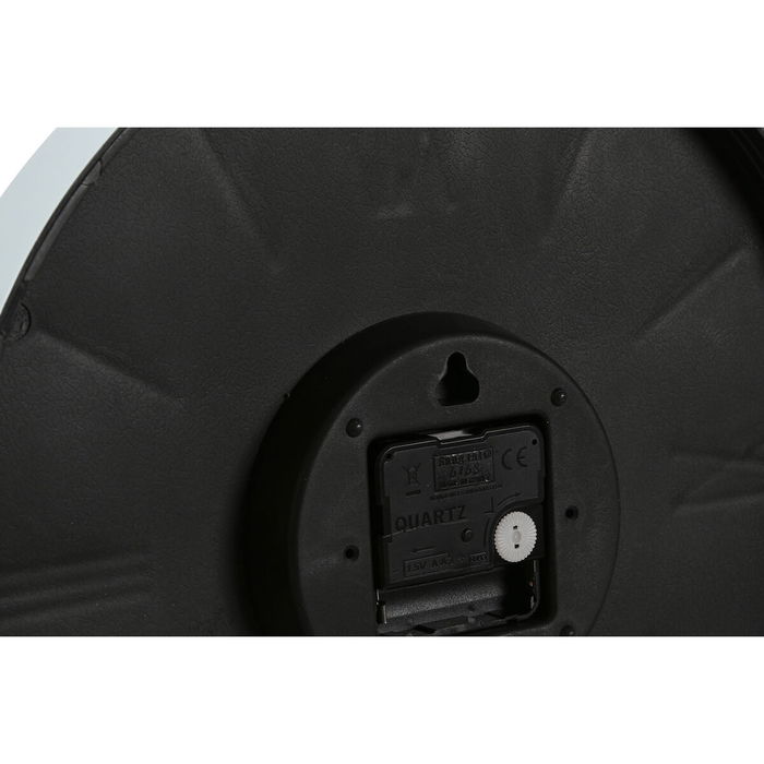 Horloge Murale Home ESPRIT Bleu Rose Moutarde PVC 30 x 4 x 30 cm (3 Unités)