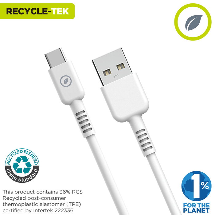 Câble USB Muvit Blanc 20 cm