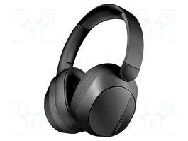 LOGILINK Écouteurs pliables noirs avec Bluetooth 6.0 et réduction active du bruit