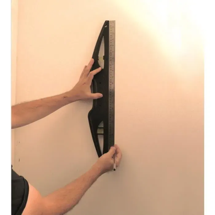 Fartools Règle de maçon avec niveau intégré et aimant - 60 cm - Mesure d'angles 180° - En métal et plastique