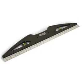 Fartools Règle de maçon avec niveau intégré et aimant - 60 cm - Mesure d'angles 180° - En métal et plastique