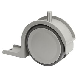 Q&Q Roue Nido Toscanacon Plastique Gris SP35 Sans Frein