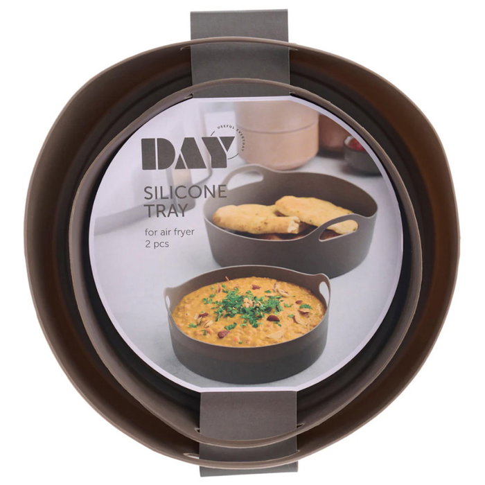 Day Jeu de 2 moules pour friteuse à air en silicone