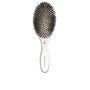 Olivia Garden SOINS EXPERTS OVALES Brosse Cheveux Poils de Sanglier et Nylon Argent 1 unité