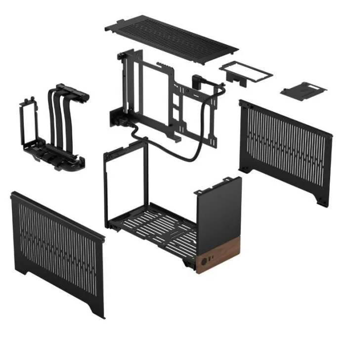 Fractal Design FD-C-TER1N-01 Boîtier PC mini-ITX Terra Graphite, SFF 10.4L, Compatible Cartes Graphiques jusqu'à 322mm