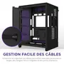 NZXT Boîtier moyen-tour H9 Flow RGB (CM-H92FB-R1) - Double chambre, avec ventilateurs RGB inclus, verre trempé panoramique, airflow optimisé - Noir