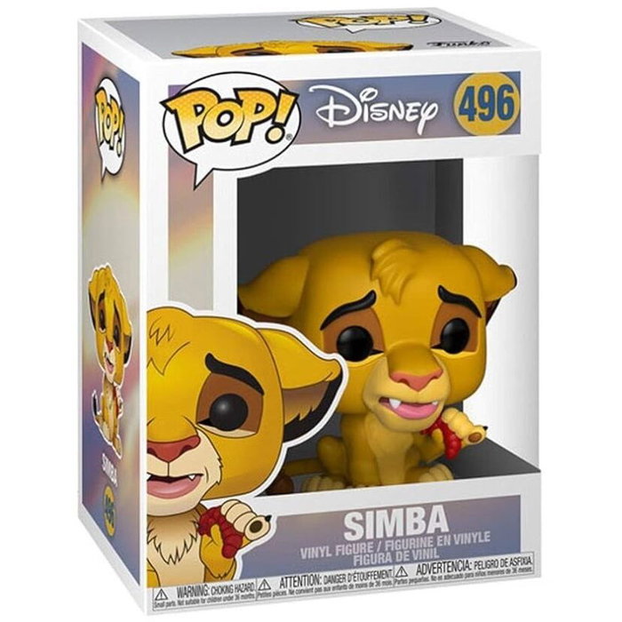 FUNKO Figurine POP Disney Le Roi Lion Simba - Figurine Vinyle de 9 cm avec Fenêtre de Visualisation