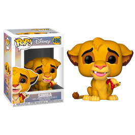 FUNKO Figurine POP Disney Le Roi Lion Simba - Figurine Vinyle de 9 cm avec Fenêtre de Visualisation