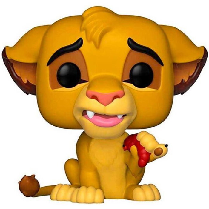 FUNKO Figurine POP Disney Le Roi Lion Simba - Figurine Vinyle de 9 cm avec Fenêtre de Visualisation