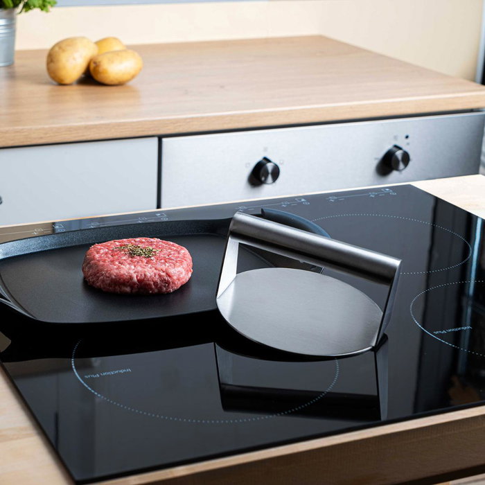 Quid Presse à Hamburger Smash Acier Inoxydable Rico 14 cm (24 Unités)